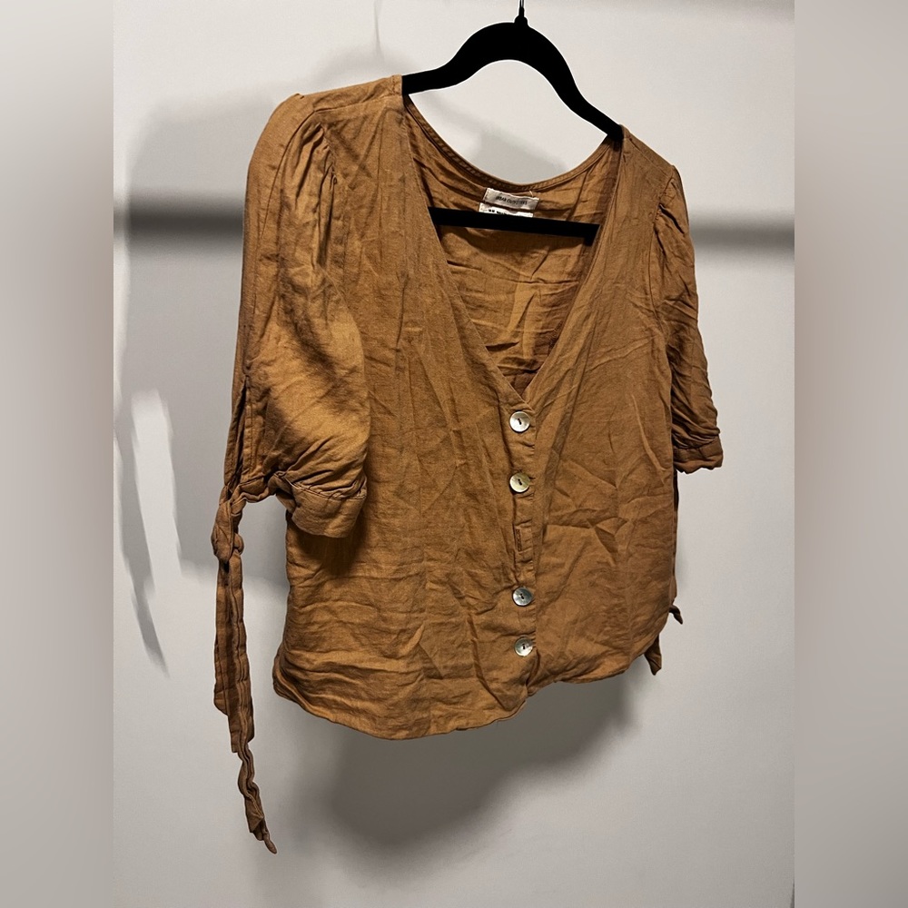 Short Sleeve Pheasant Blouse